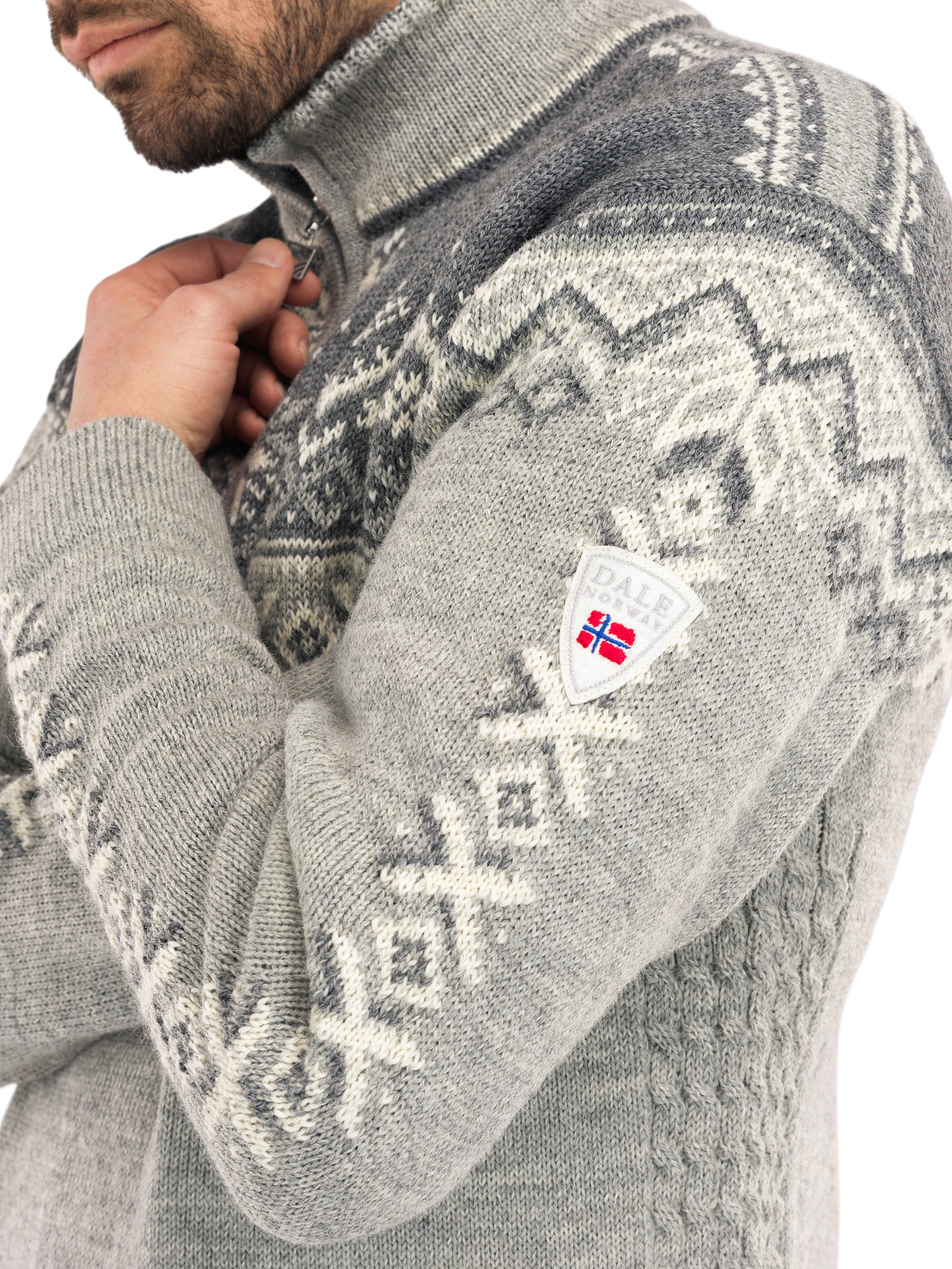 140th Anniversary Sweater Men Grey Dale of Norway Dale of Norway