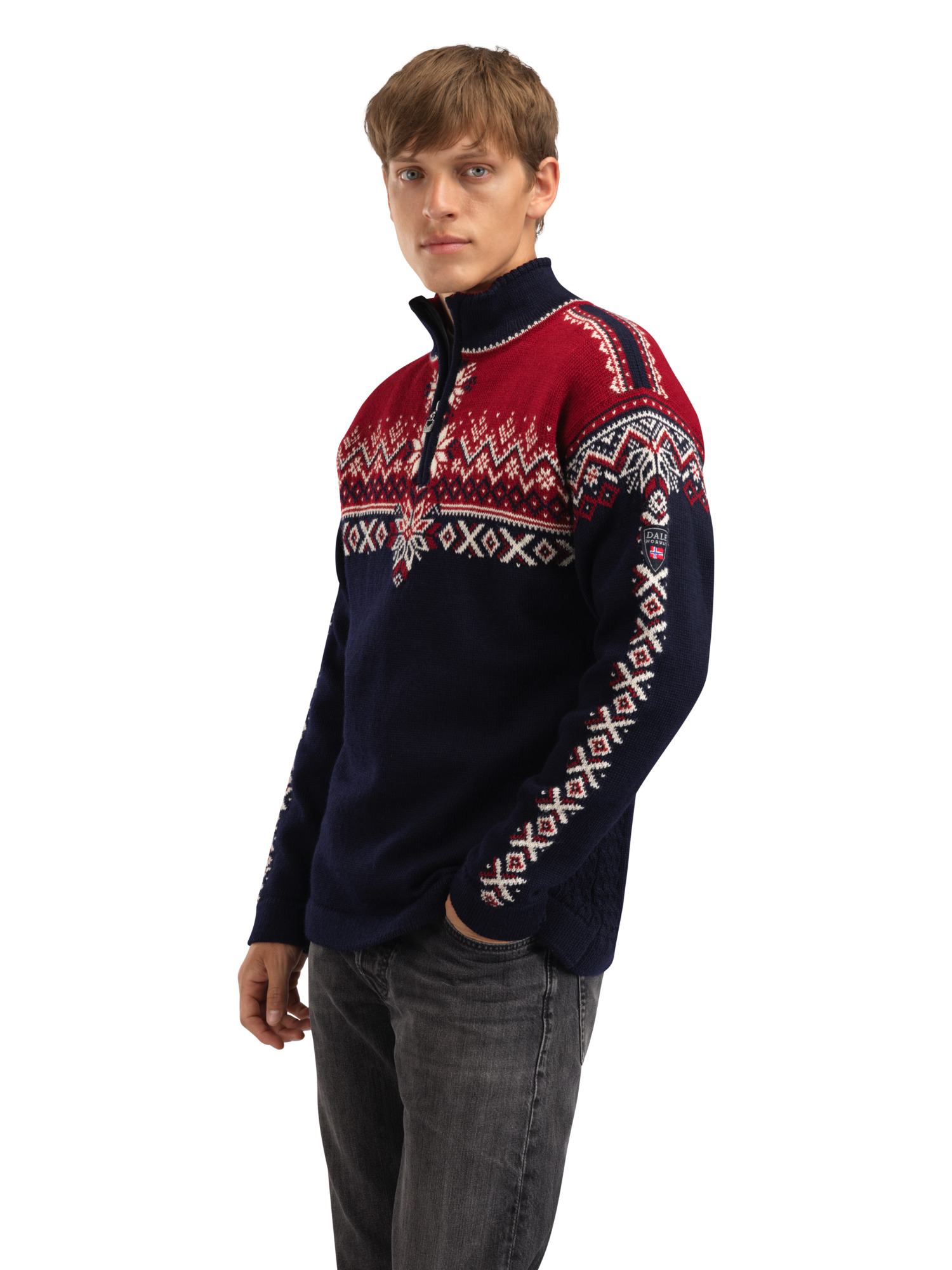 140th Anniversary Sweater - Men - Navy - Dale of Norway - Dale of