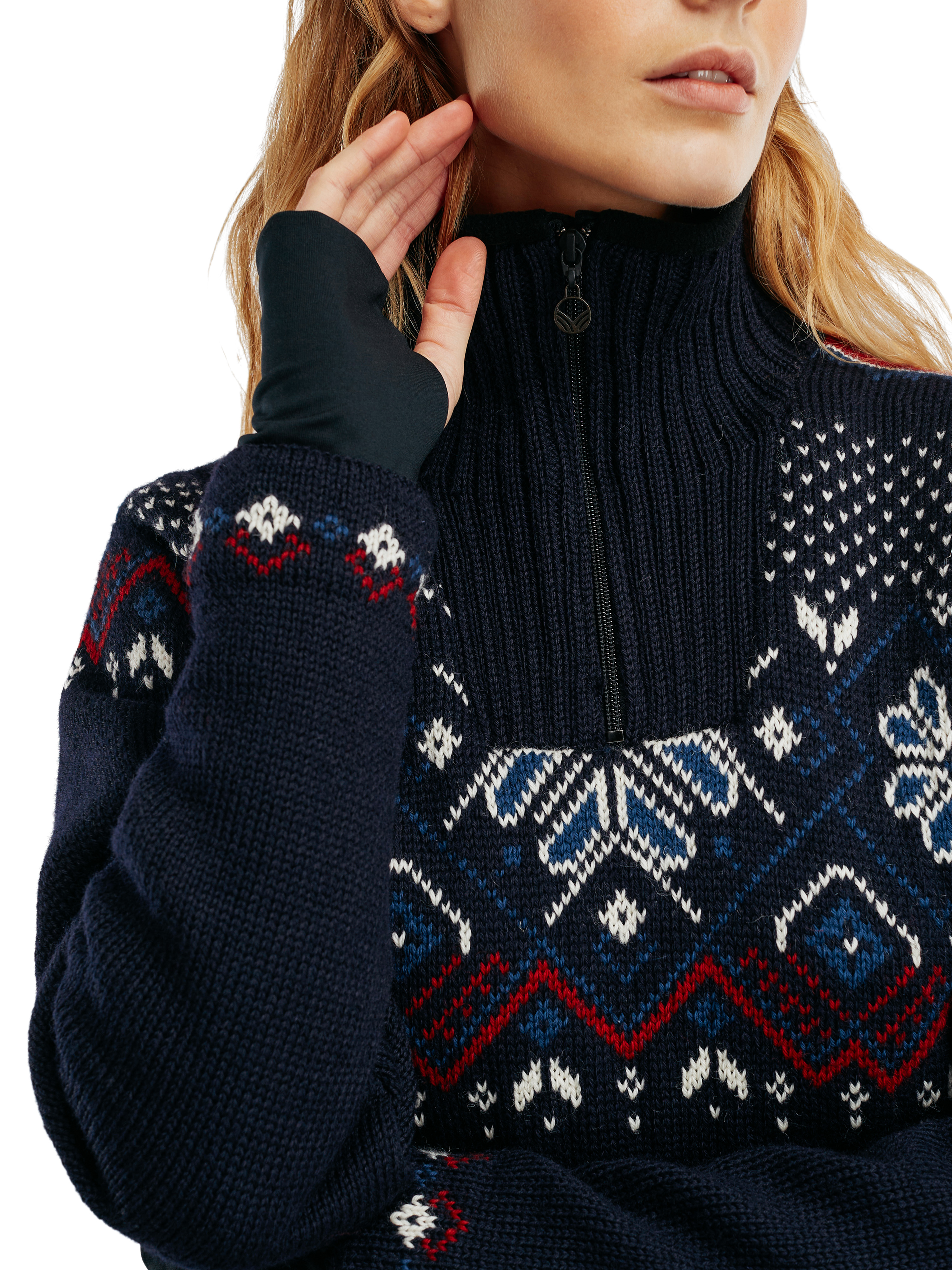 Fongen Weatherproof Sweater Women Navy Dale of Norway Dale of Norway