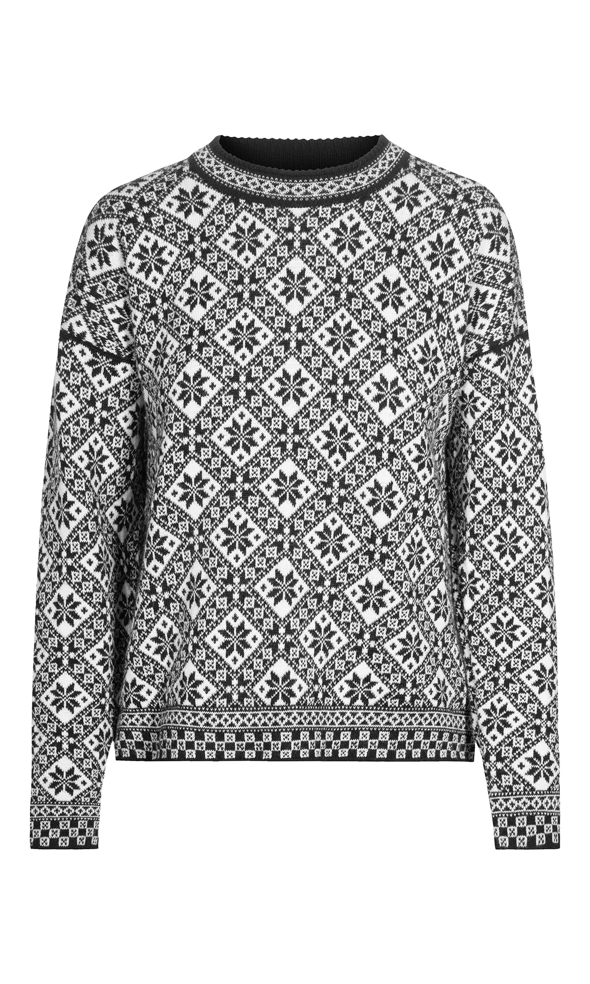 Bjorøy Sweater - Women - Black/Offwhite - Dale of Norway - Dale of Norway