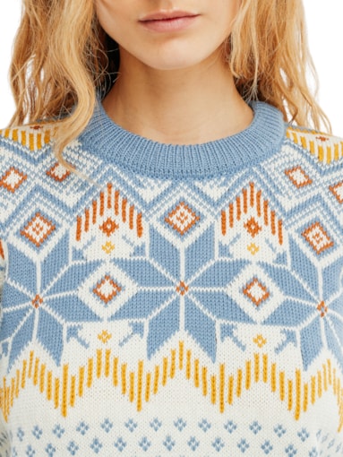 Vilja Sweater - Women - Offwhite/Blue - Dale of Norway - Dale of Norway