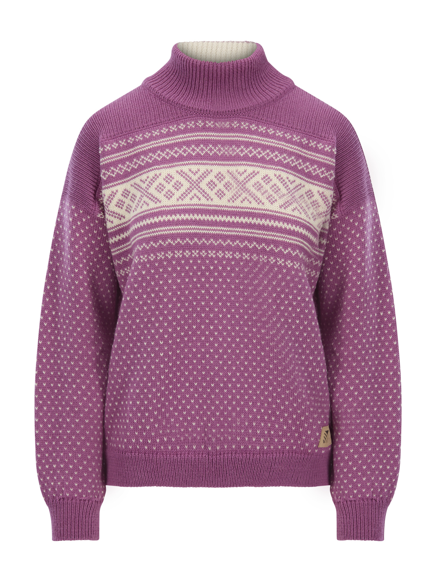 Valløy women’s wool sweater  Berry Cream Offwhite