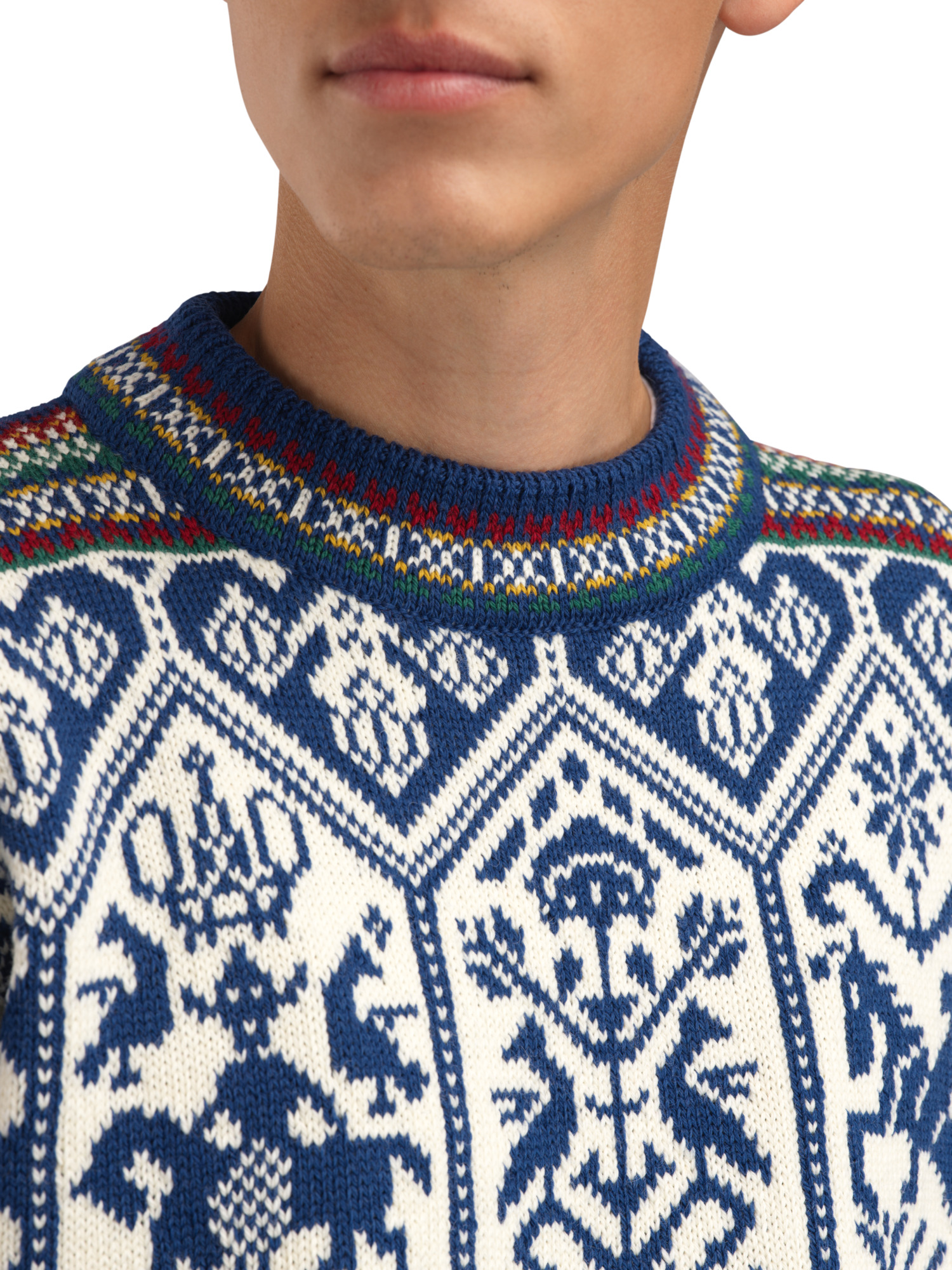 1994 Men's Sweater | 100% Wool | Indigo - Dale of Norway