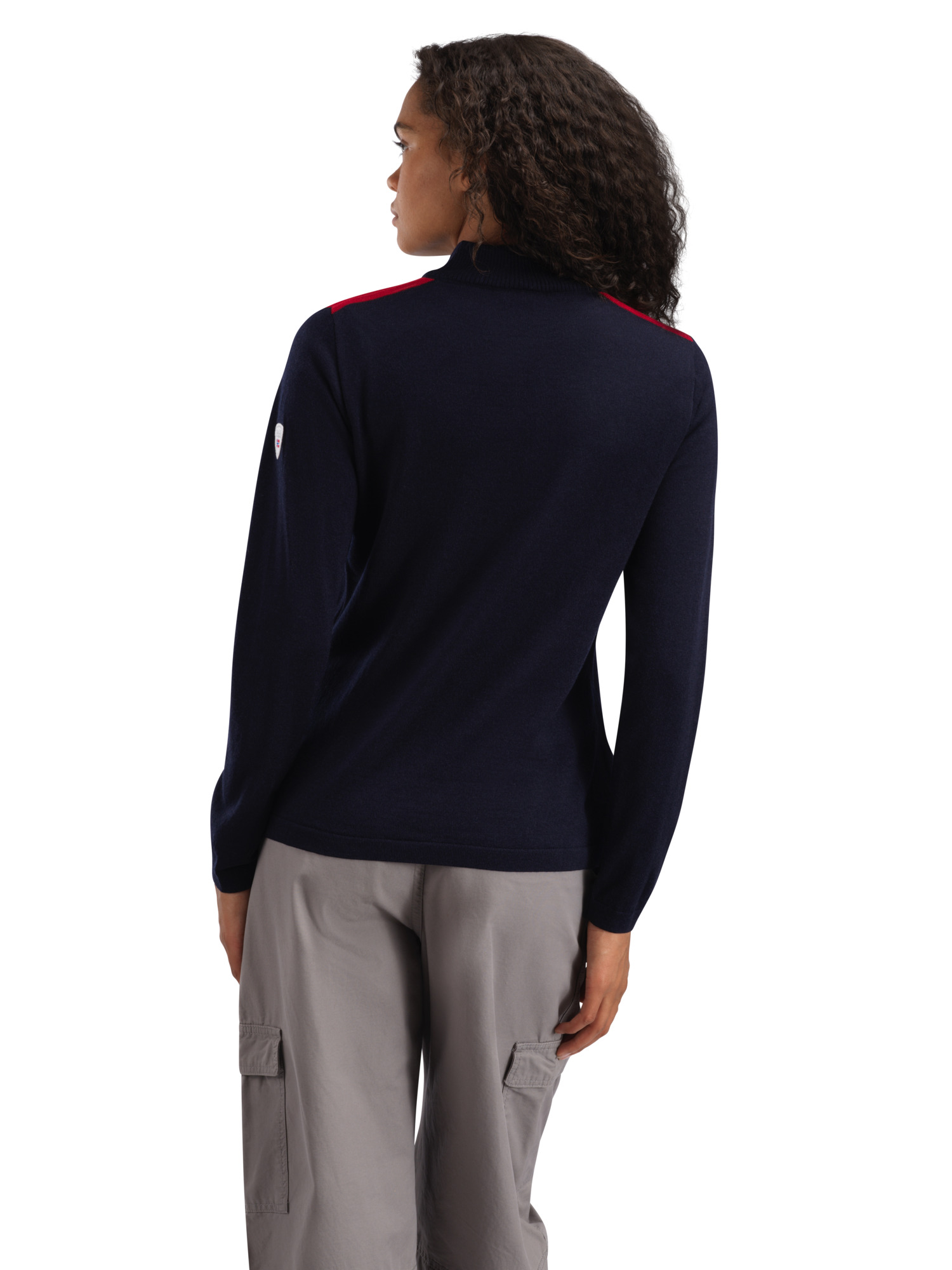 Liberg women’s sweater  Marine Raspberry Offwhite