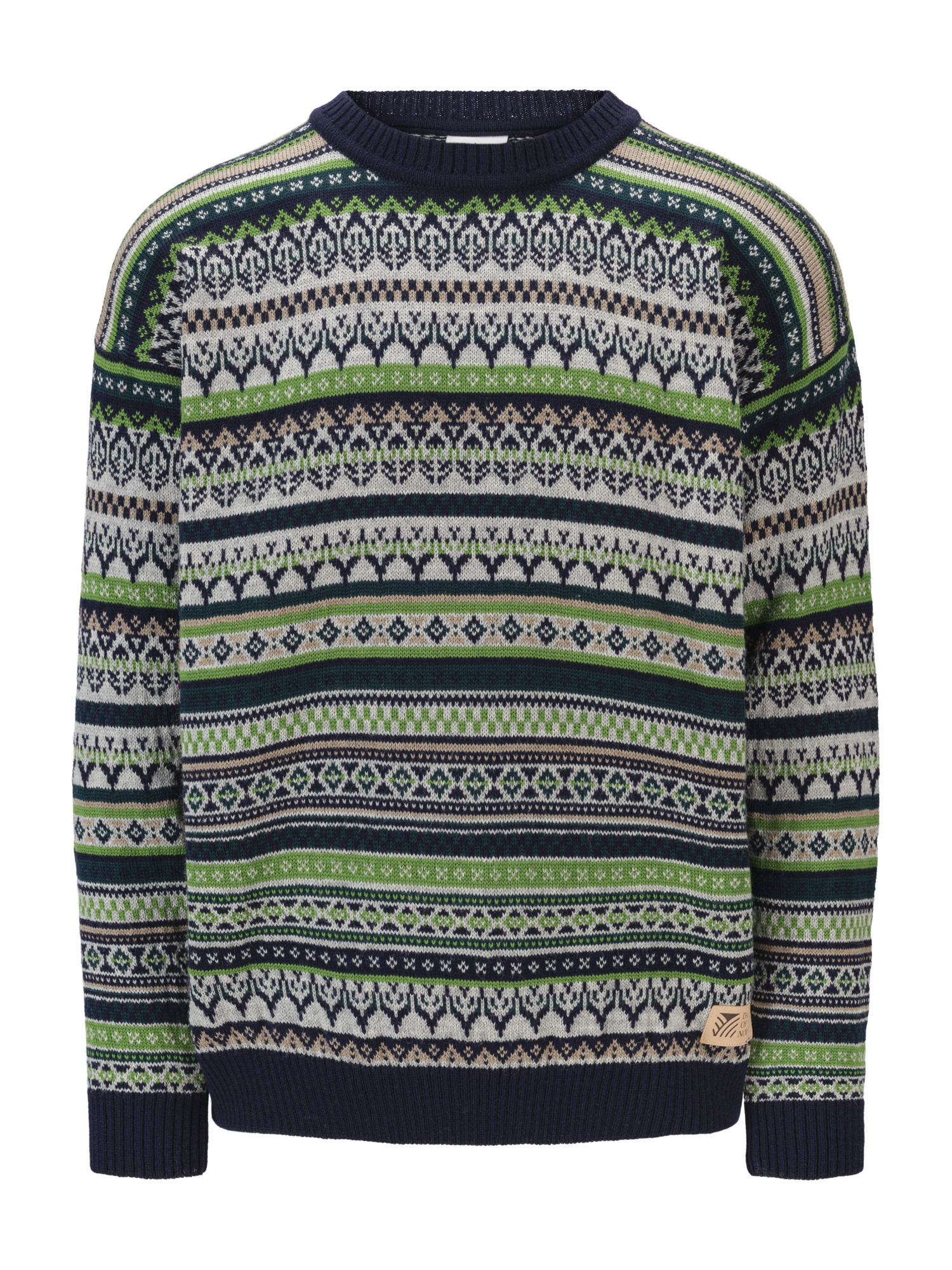 Utsira Men's Sweater Marine Pinegreen Lightcharcoal