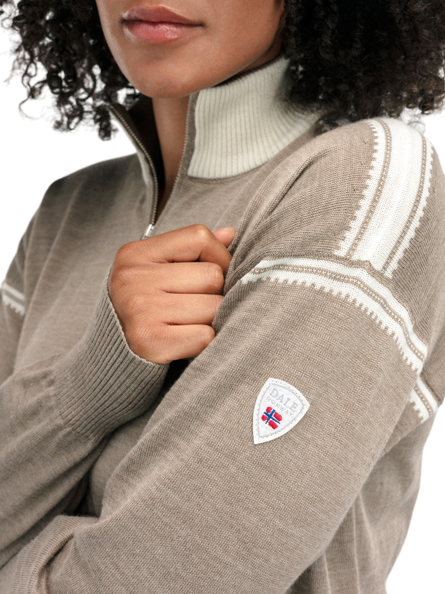 Sandvik Women's Sweater Mountainstone Offwhite