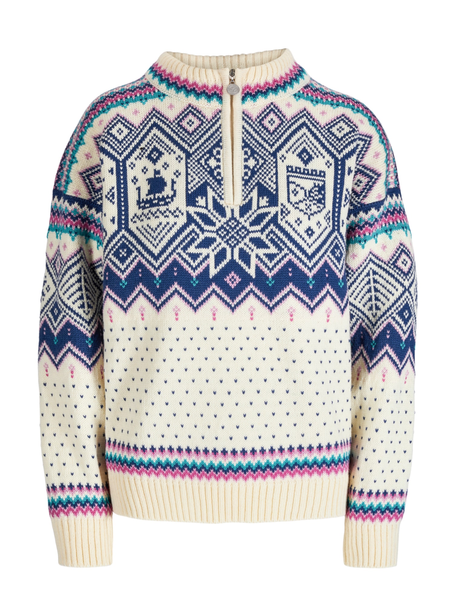 VM Trondheim Fem. Sweater White - Dale of Norway