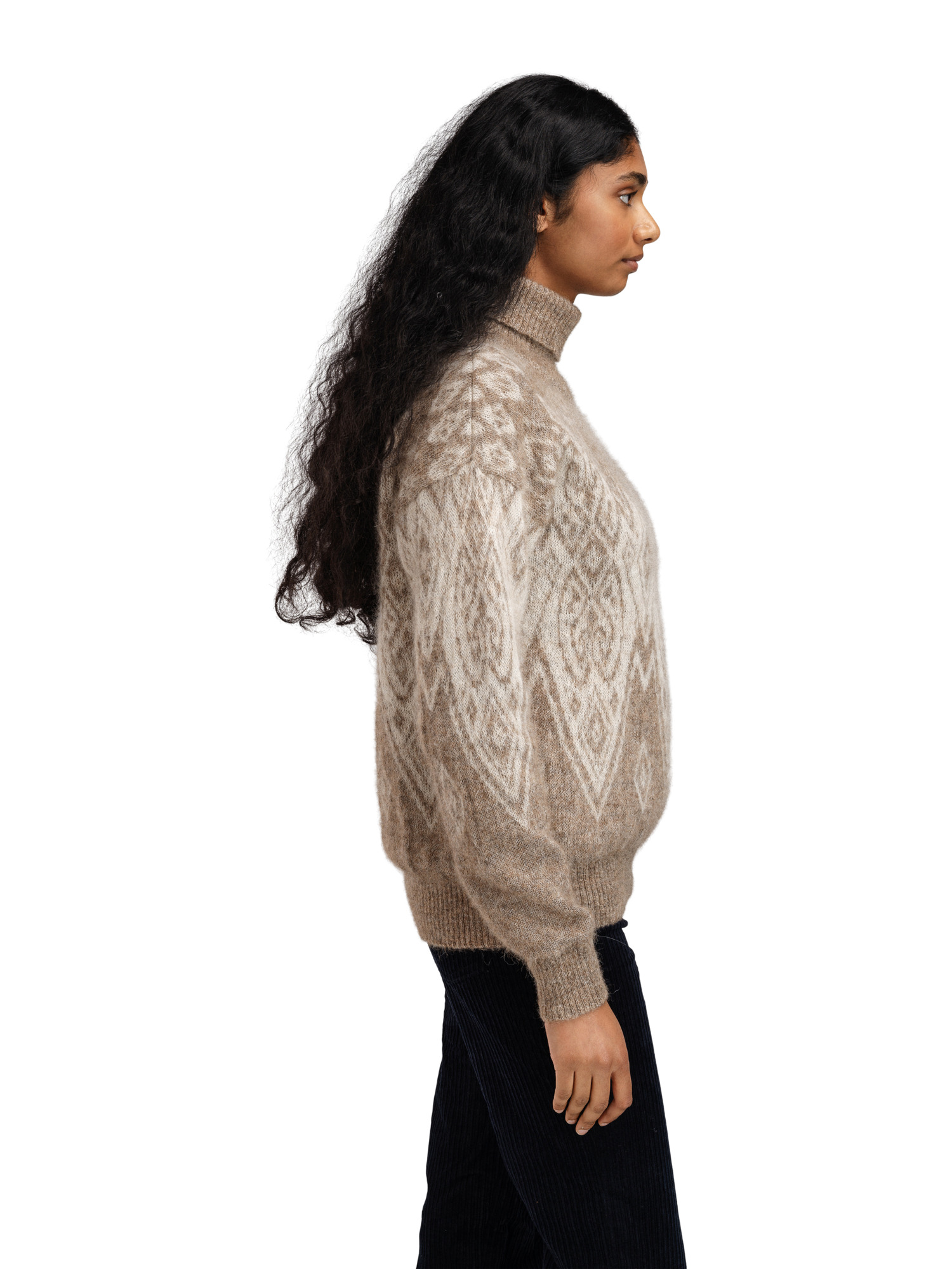 Falun Alpa Women’s Sweater  Natural Beige Offwhite