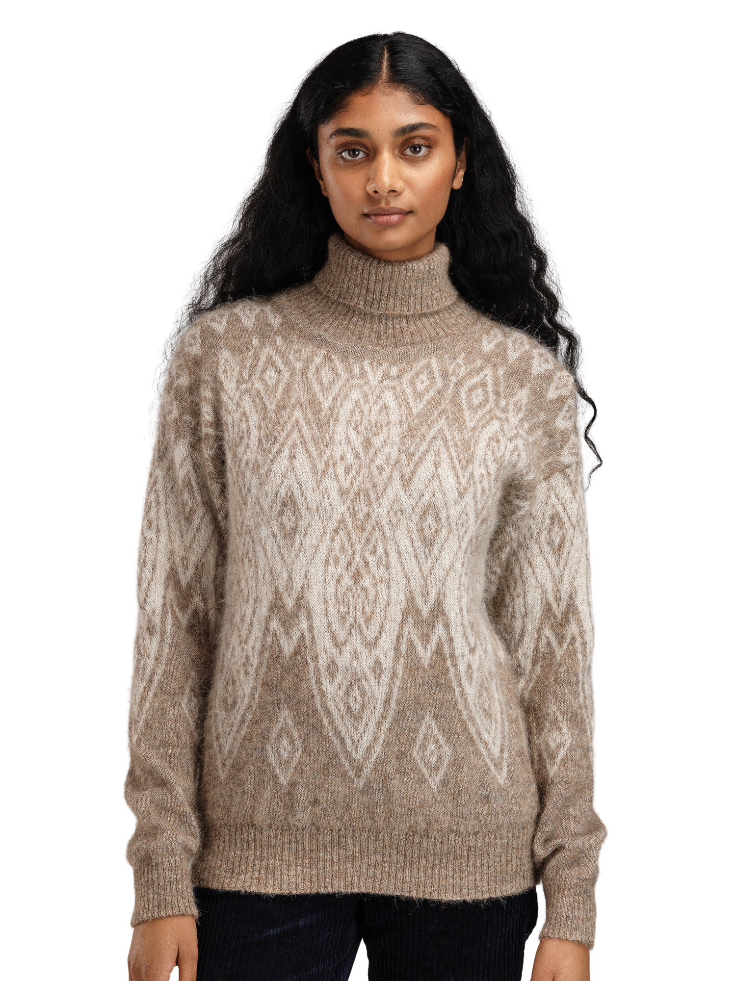 Falun Alpa Women’s Sweater  Natural Beige Offwhite