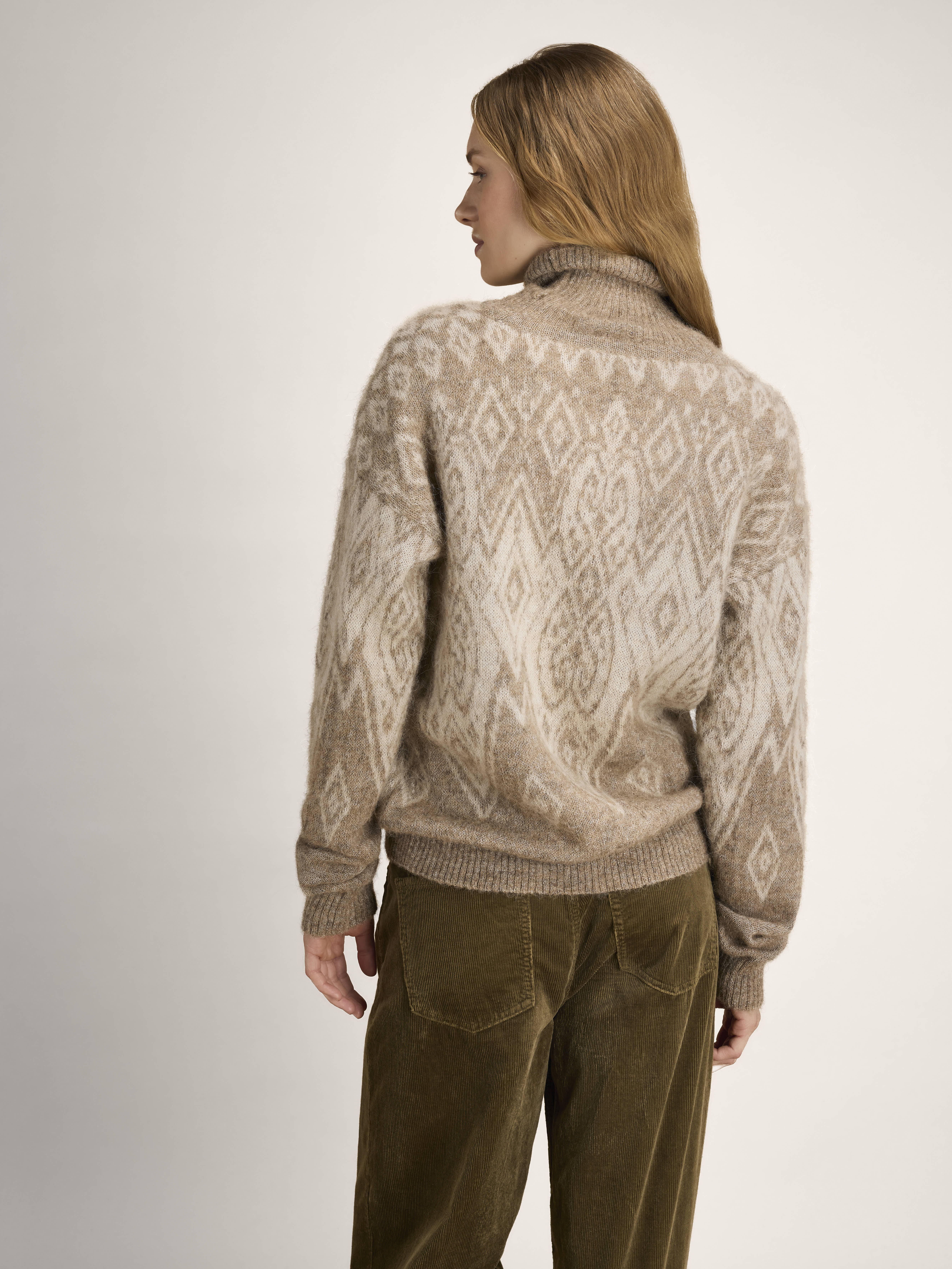 Falun Alpa Women’s Sweater  Natural Beige Offwhite