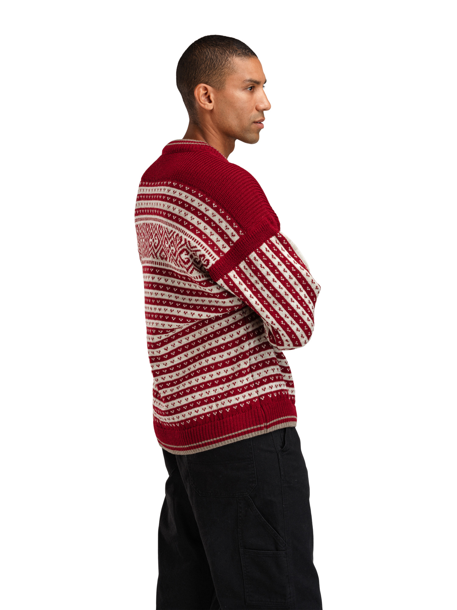 Ramberg Men's Sweater Redrose Mountainstone Sand mel