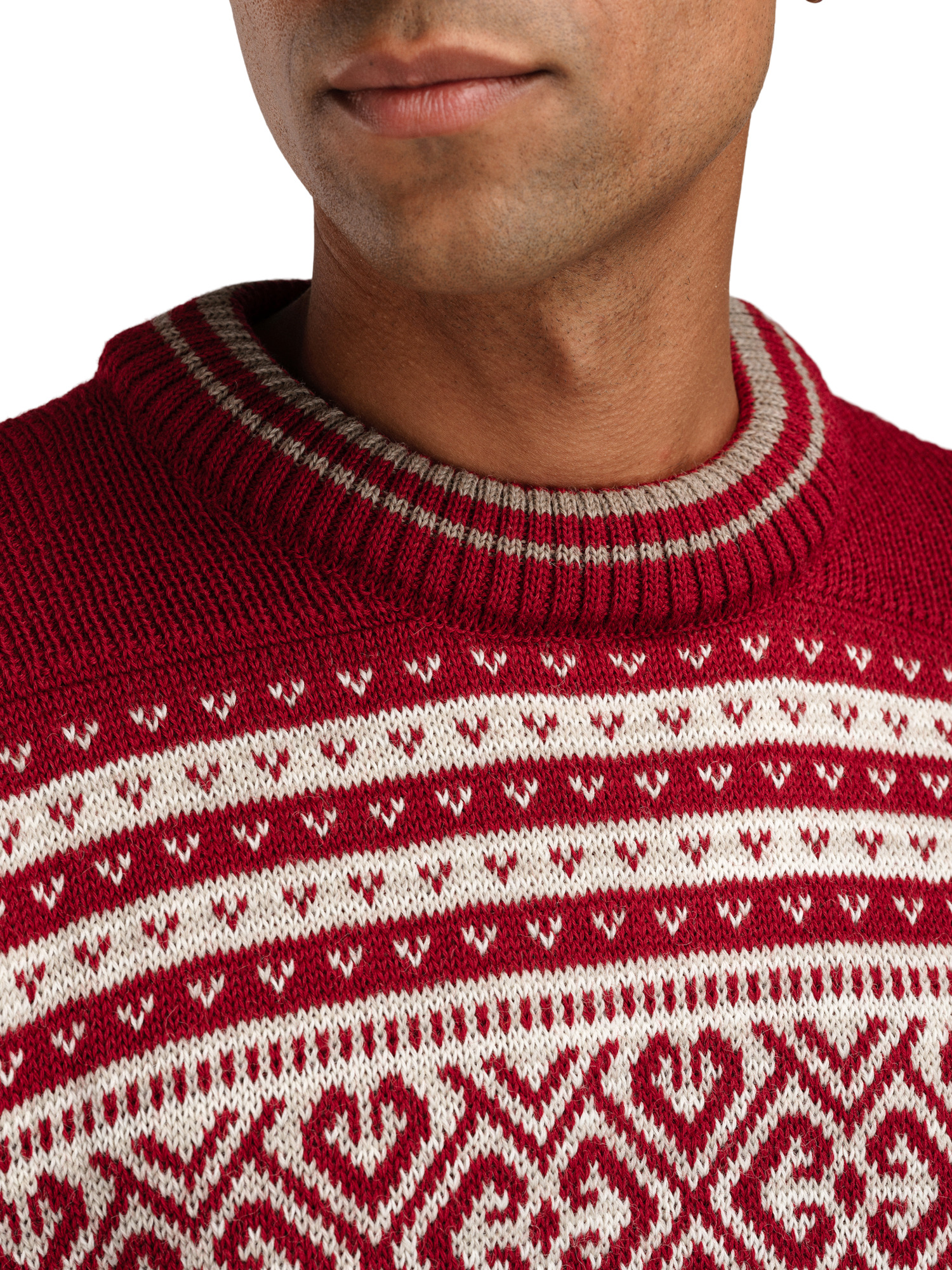 Ramberg Men's Sweater Redrose Mountainstone Sand mel