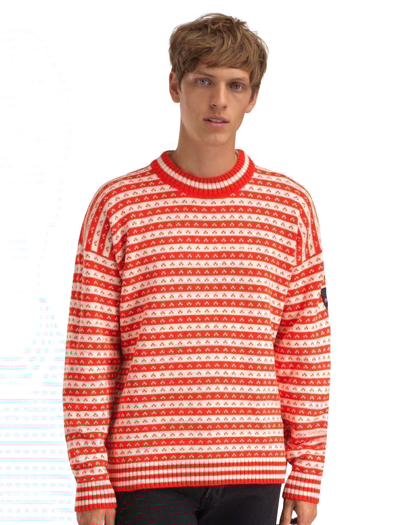 Skipsleia Unisex Sweater Roth red Natural White