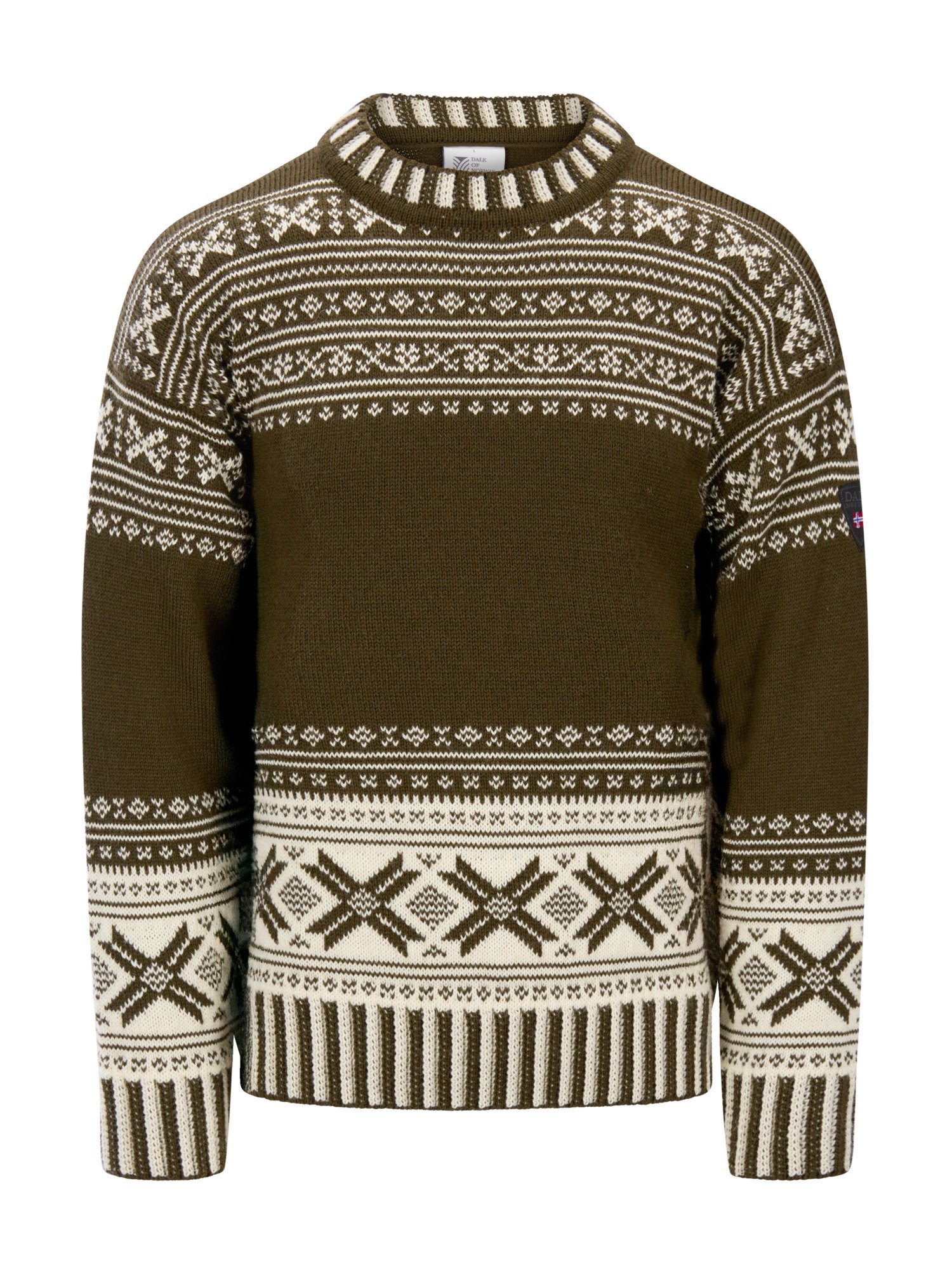 Torridal Men's Sweater Army Green Offwhite