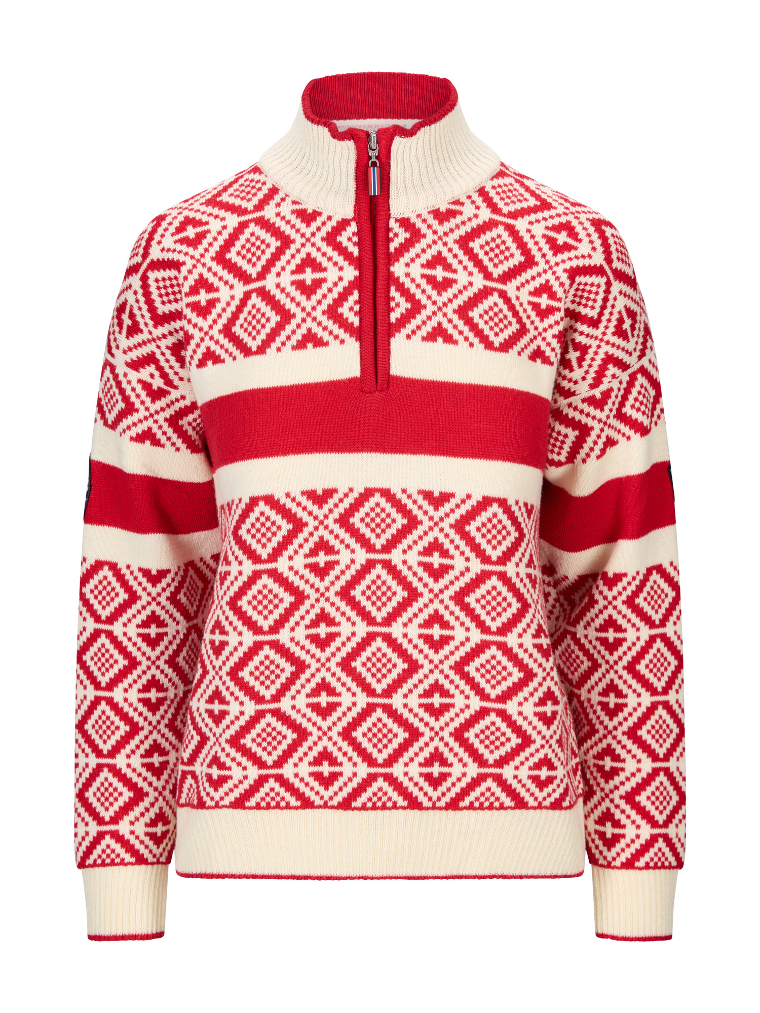 Team Norway Cortina Women’s Ski Sweater Raspberry Offwhite