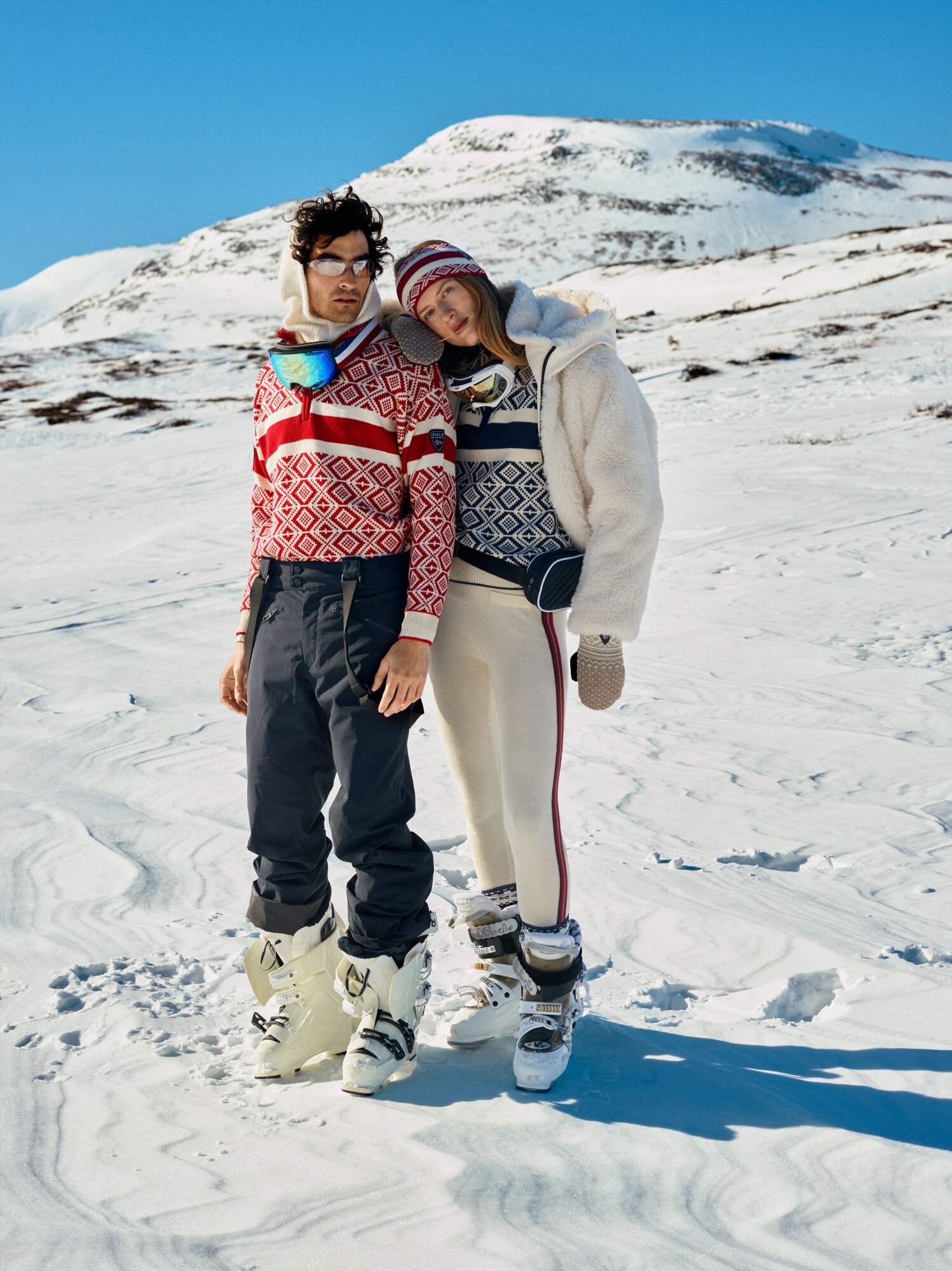 Team Norway Cortina Men’s Ski Sweater Raspberry Offwhite