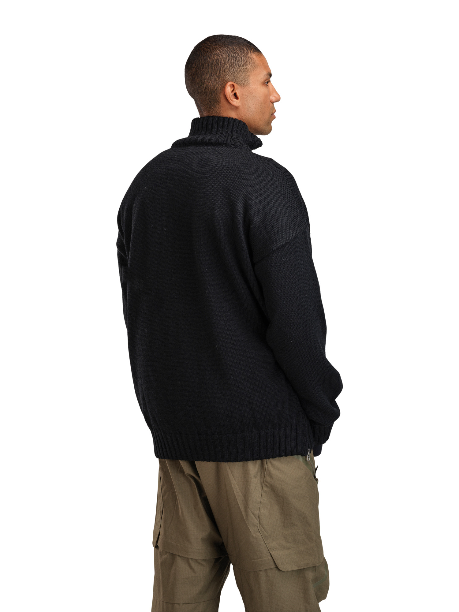 Roset Windproof Men’s Sweater  Black Offwhite