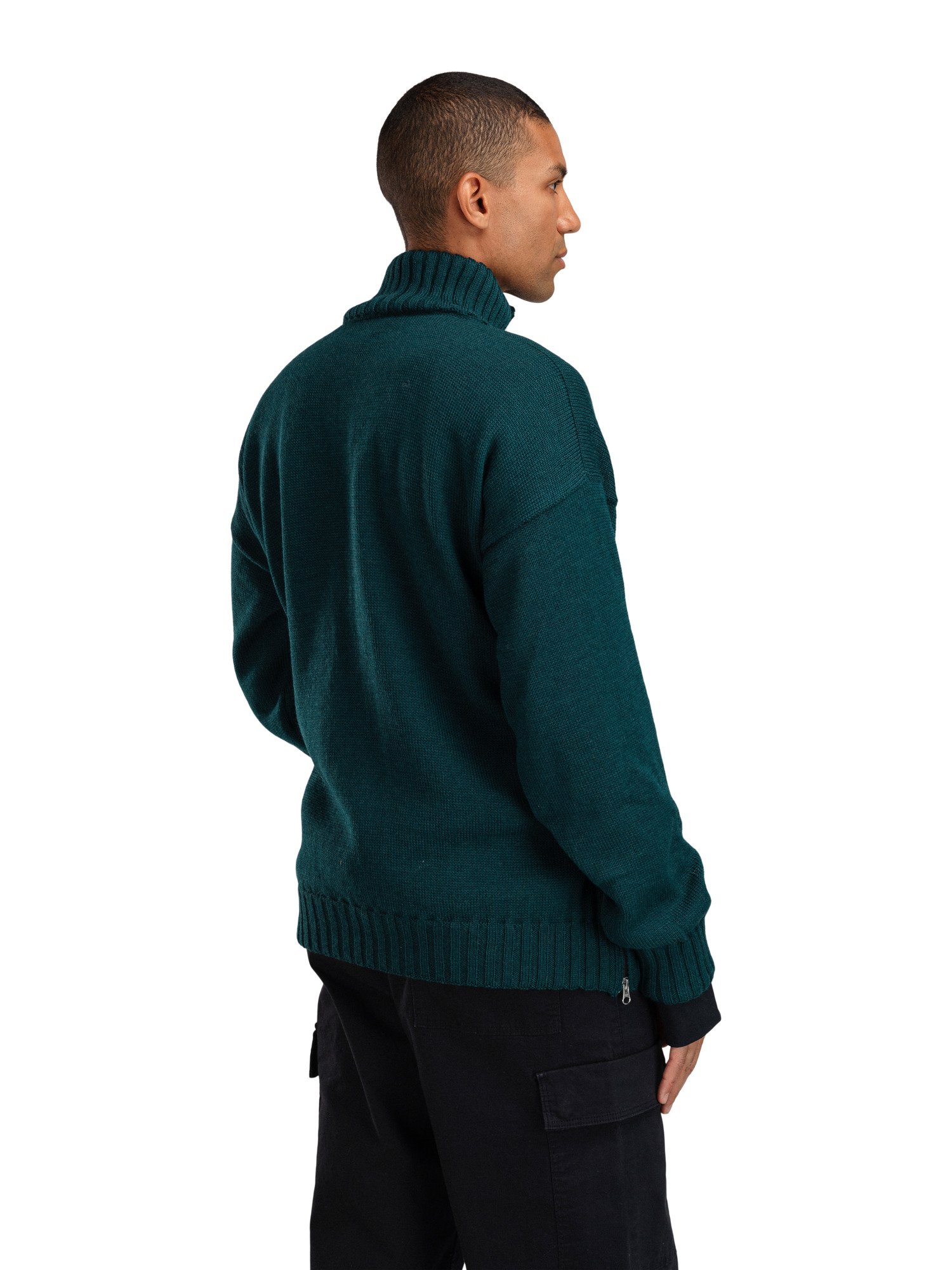 Roset Windproof Men’s Sweater  Pinegreen Offwhite