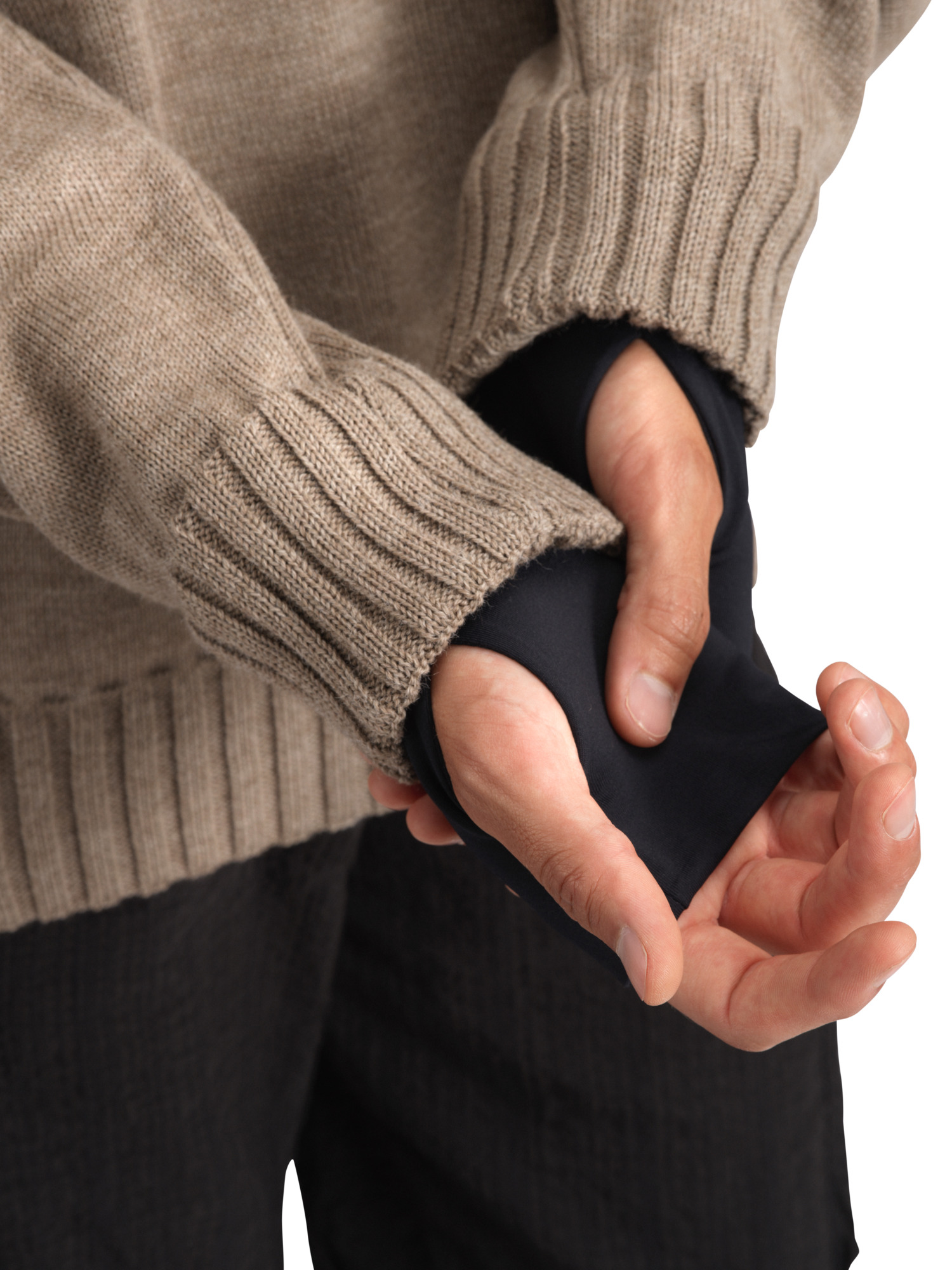 Roset Windproof Men’s Sweater  Mountainstone Offwhite