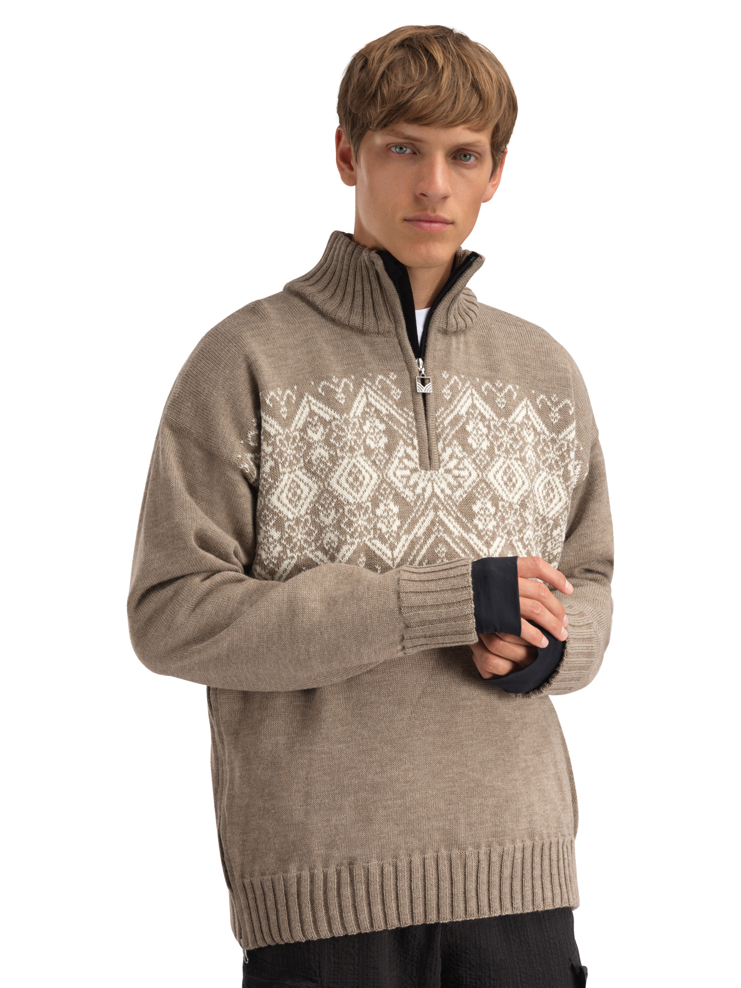 Roset Windproof Men’s Sweater  Mountainstone Offwhite