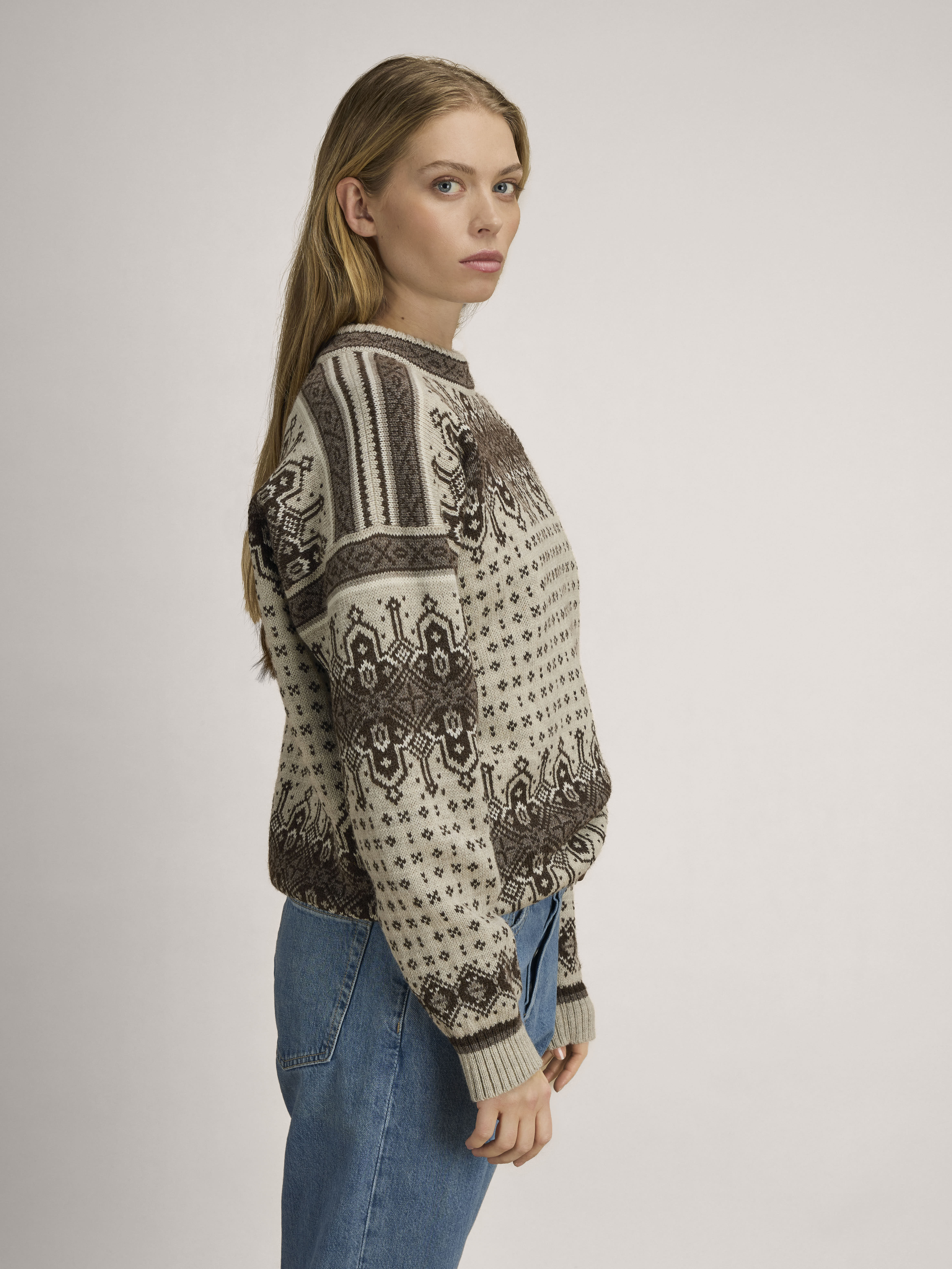 Albertville Women's Sweater Birch Coffee