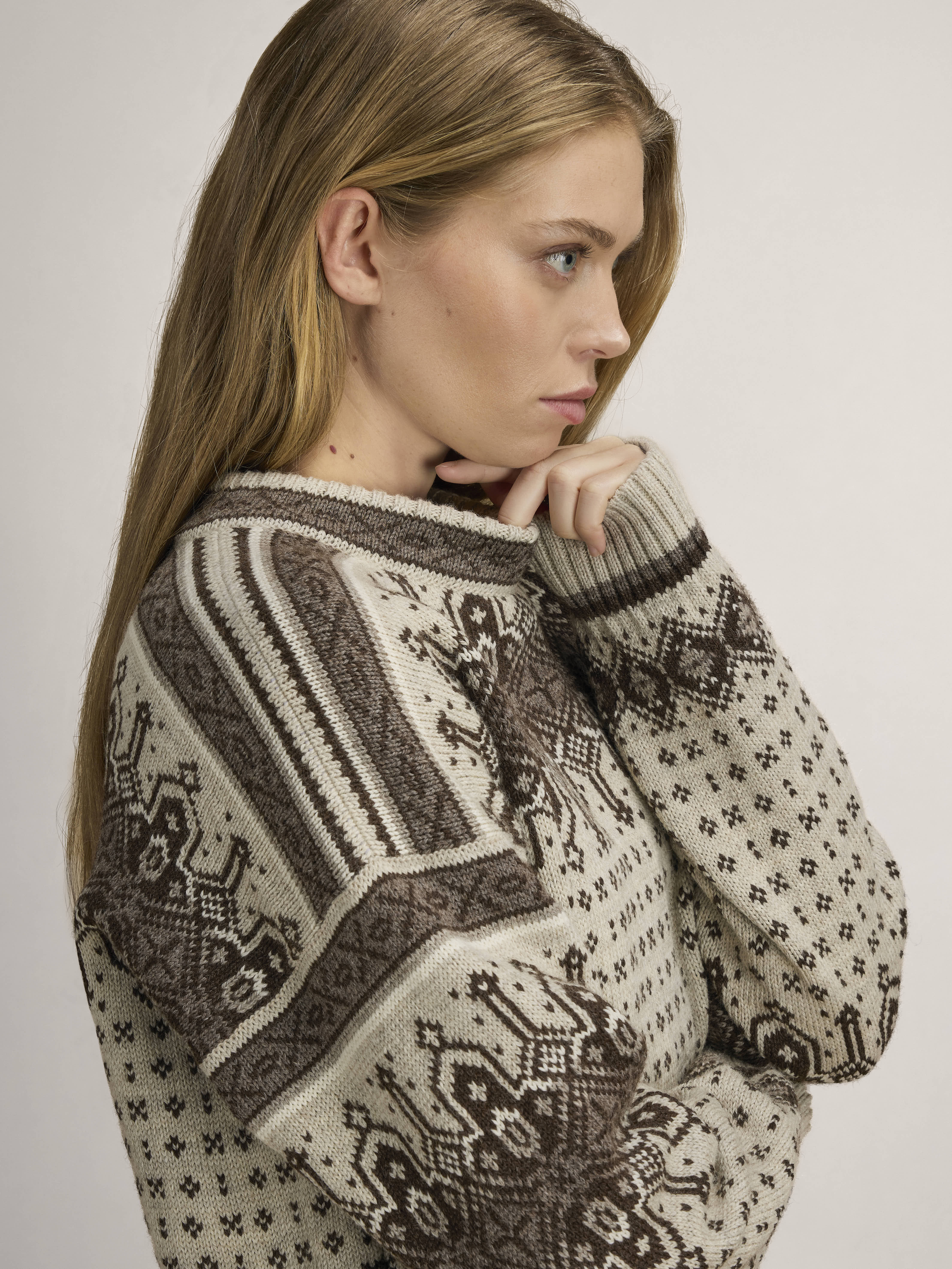 Albertville Women's Sweater Birch Coffee