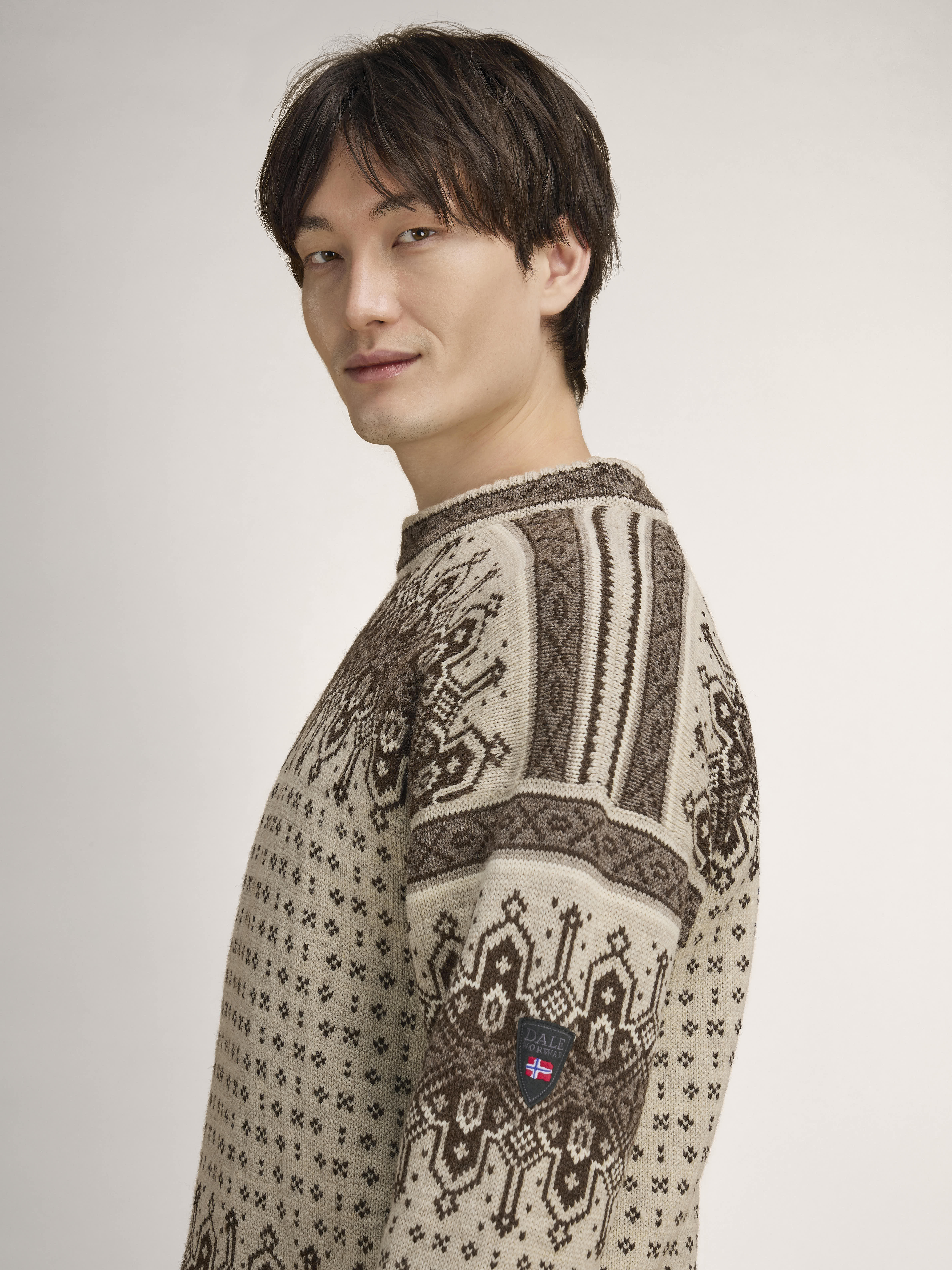 Albertville Men's Sweater Birch Coffee
