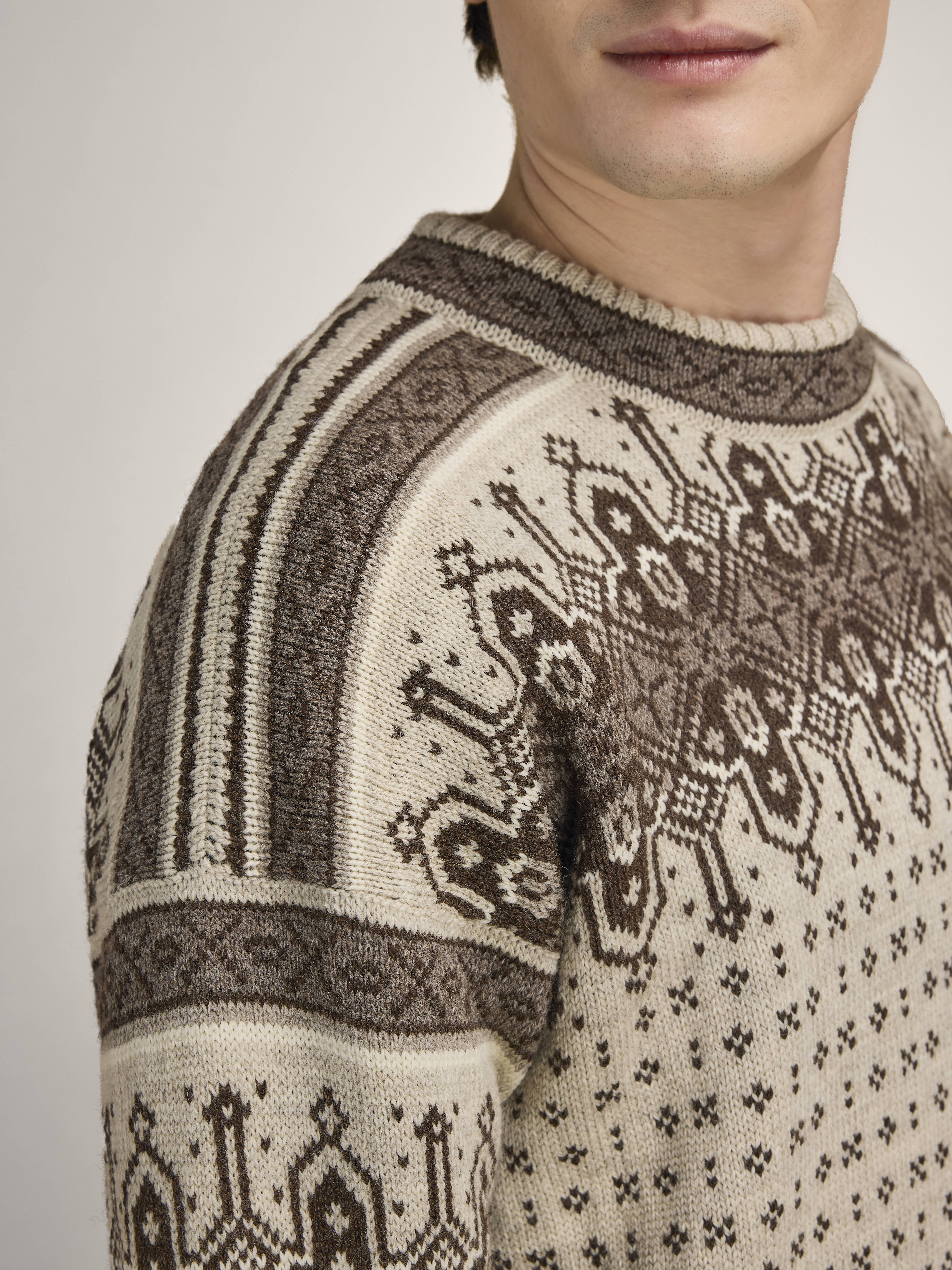 Albertville Men's Sweater Birch Coffee