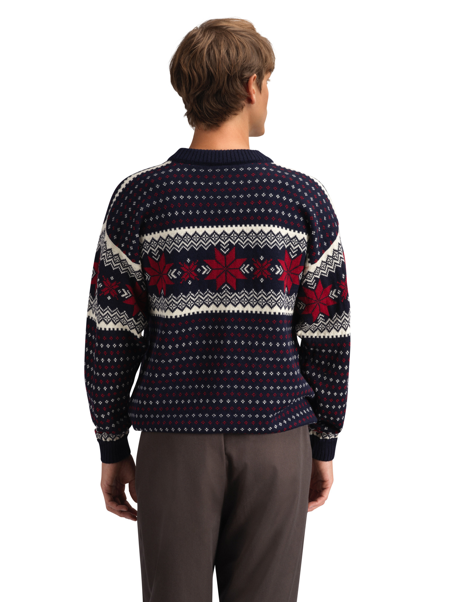 Egersund Men's Sweater Marine Offwhite