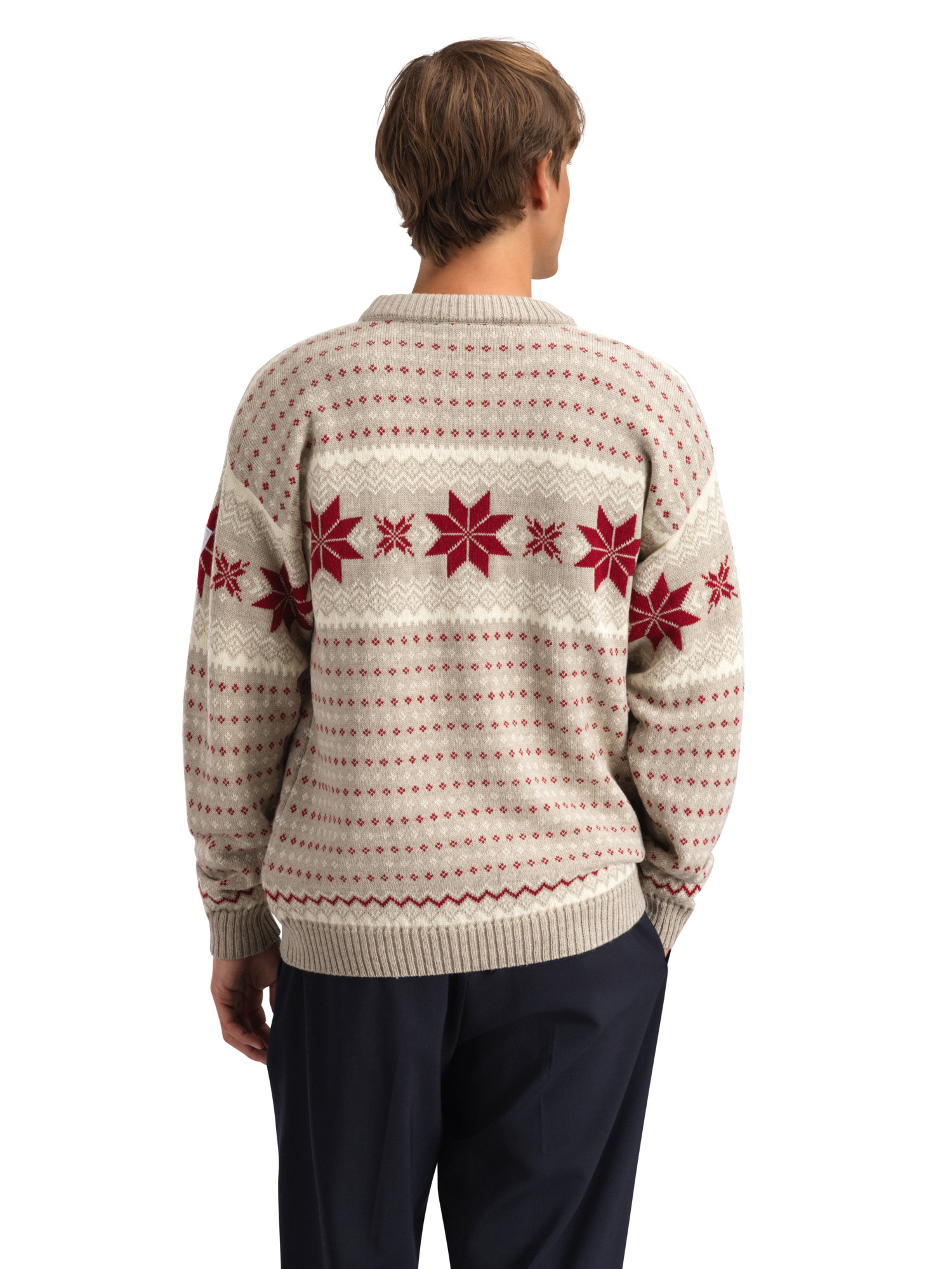 Egersund Men's Sweater Sand Offwhite