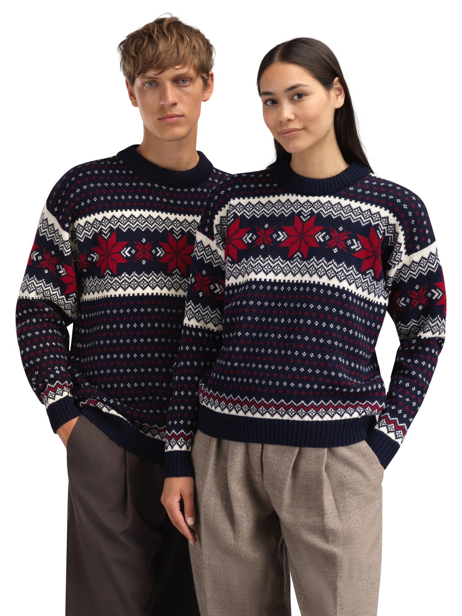 Egersund Men's Sweater Marine Offwhite