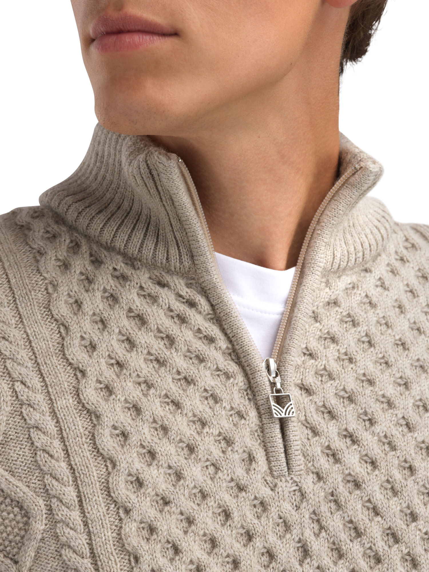 Jordalen Men's Sweater Sand Melange
