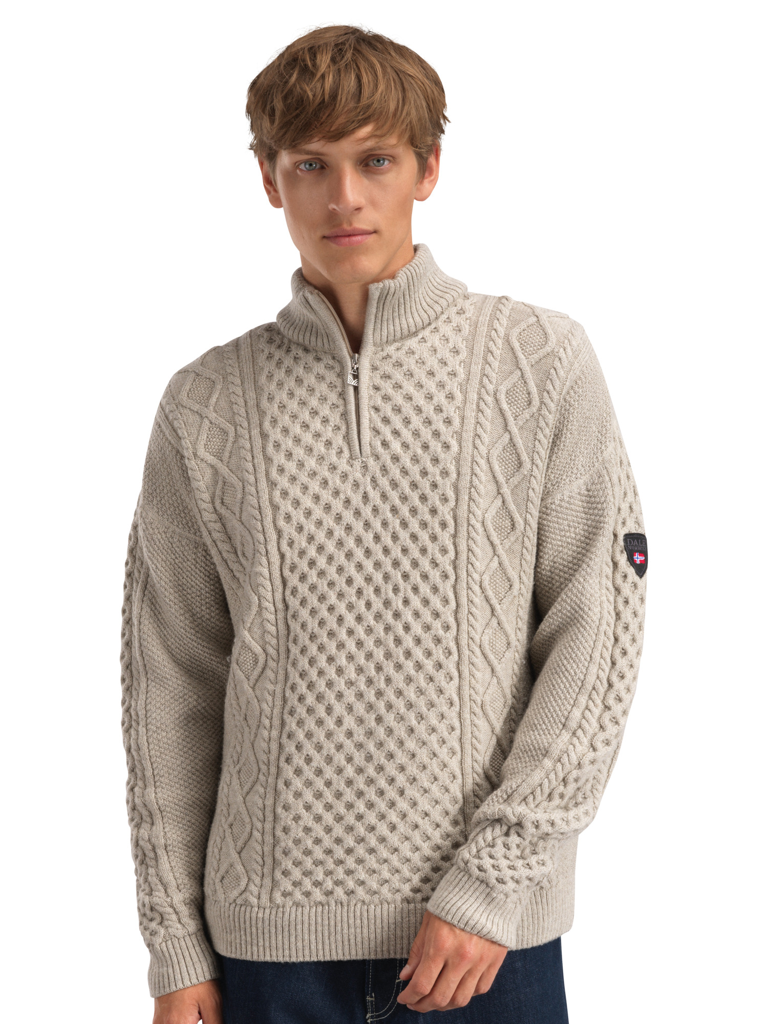 Jordalen Men's Sweater Sand Melange