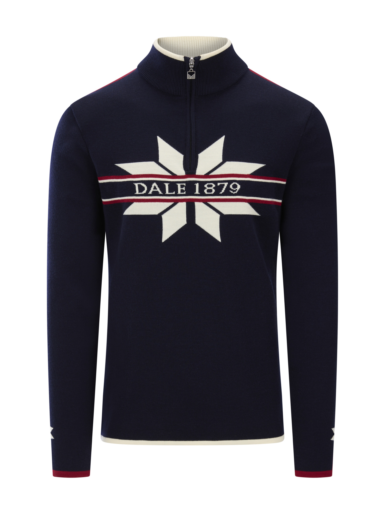 Nåle Men's Sweater - Merino Wool Marine Offwhite
