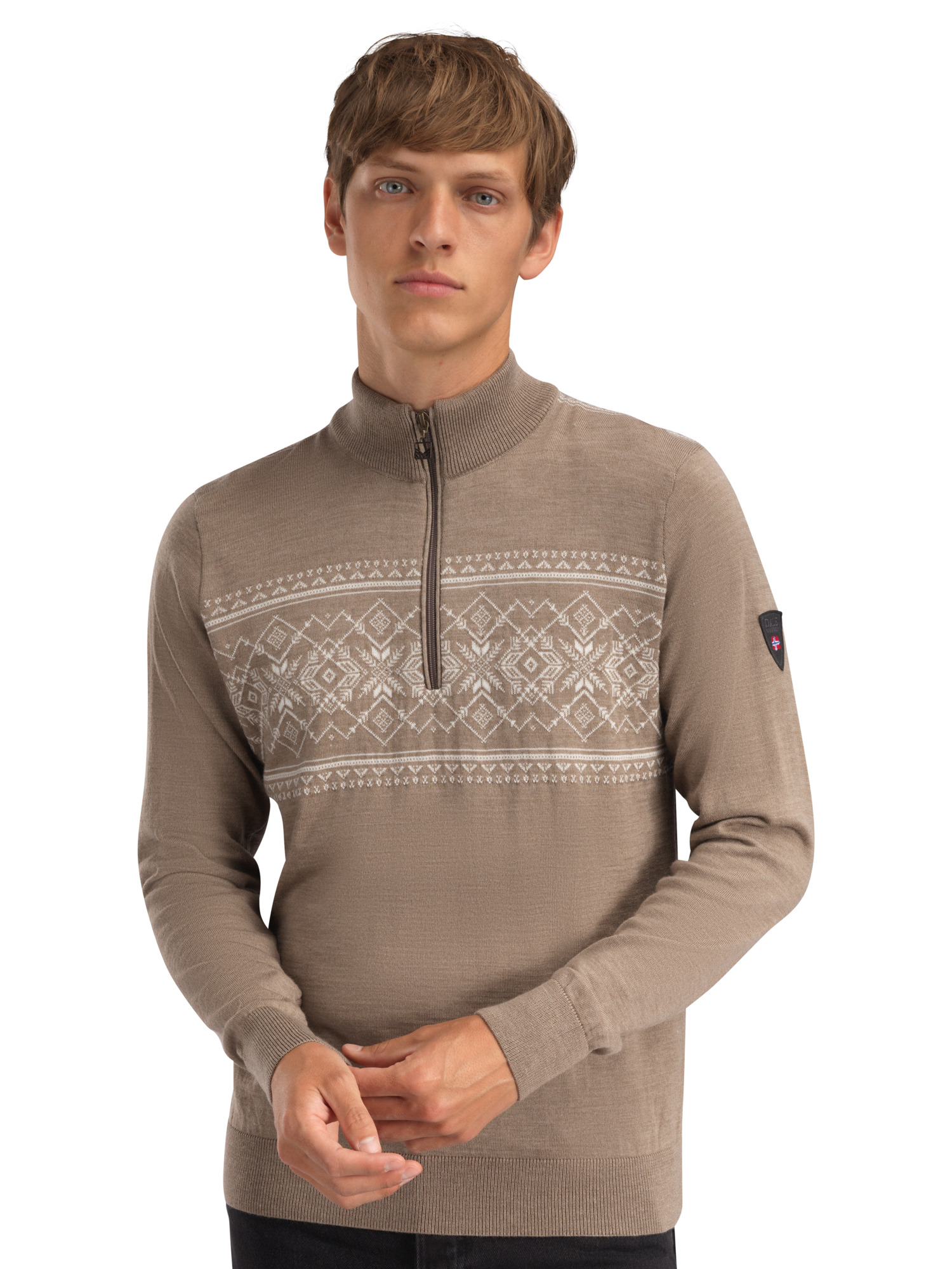 Liaset Men's Sweater Mountainstone Offwhite