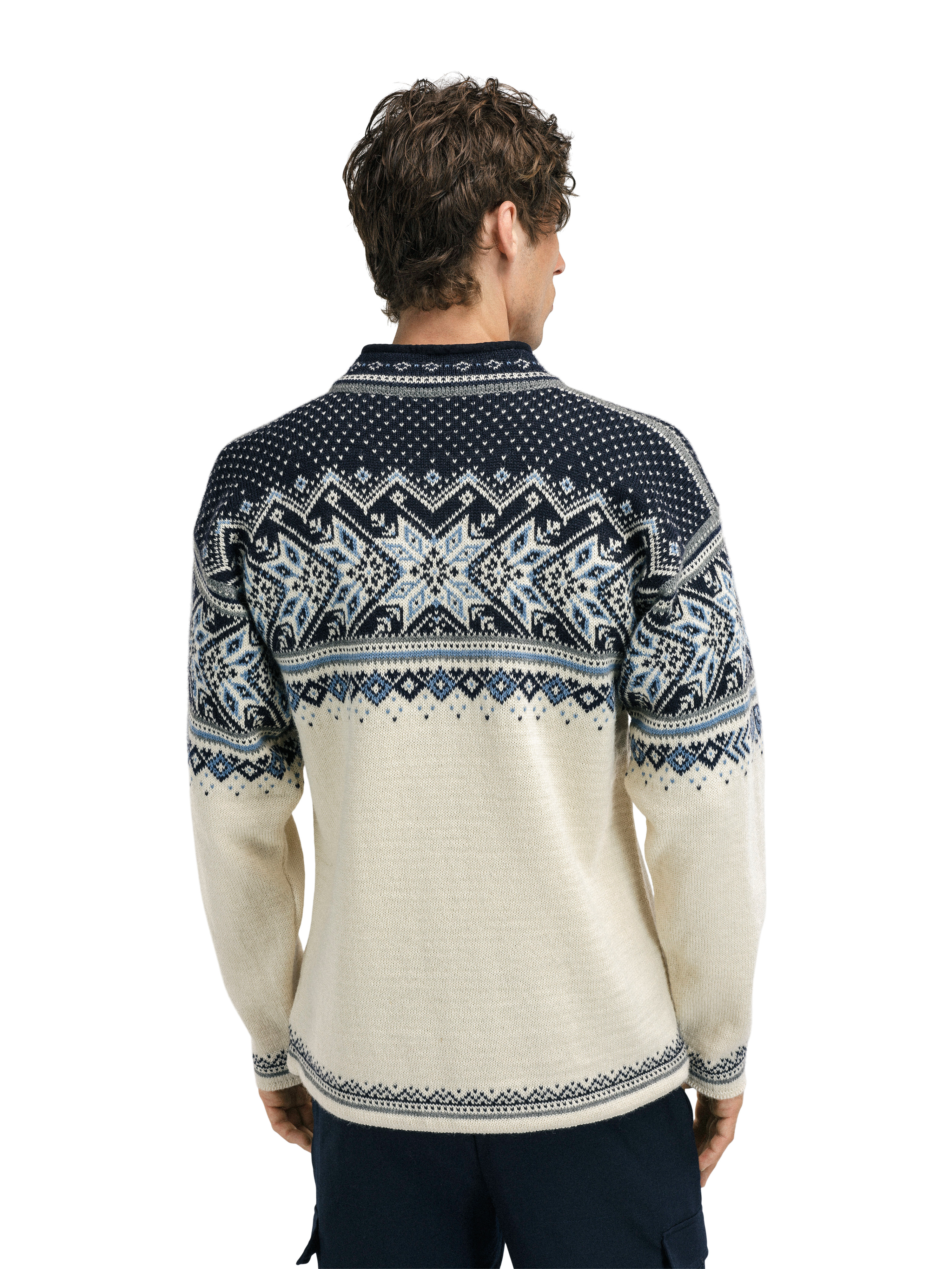 Vail Sweater Men Offwhite Blue Dale of Norway Dale of Norway