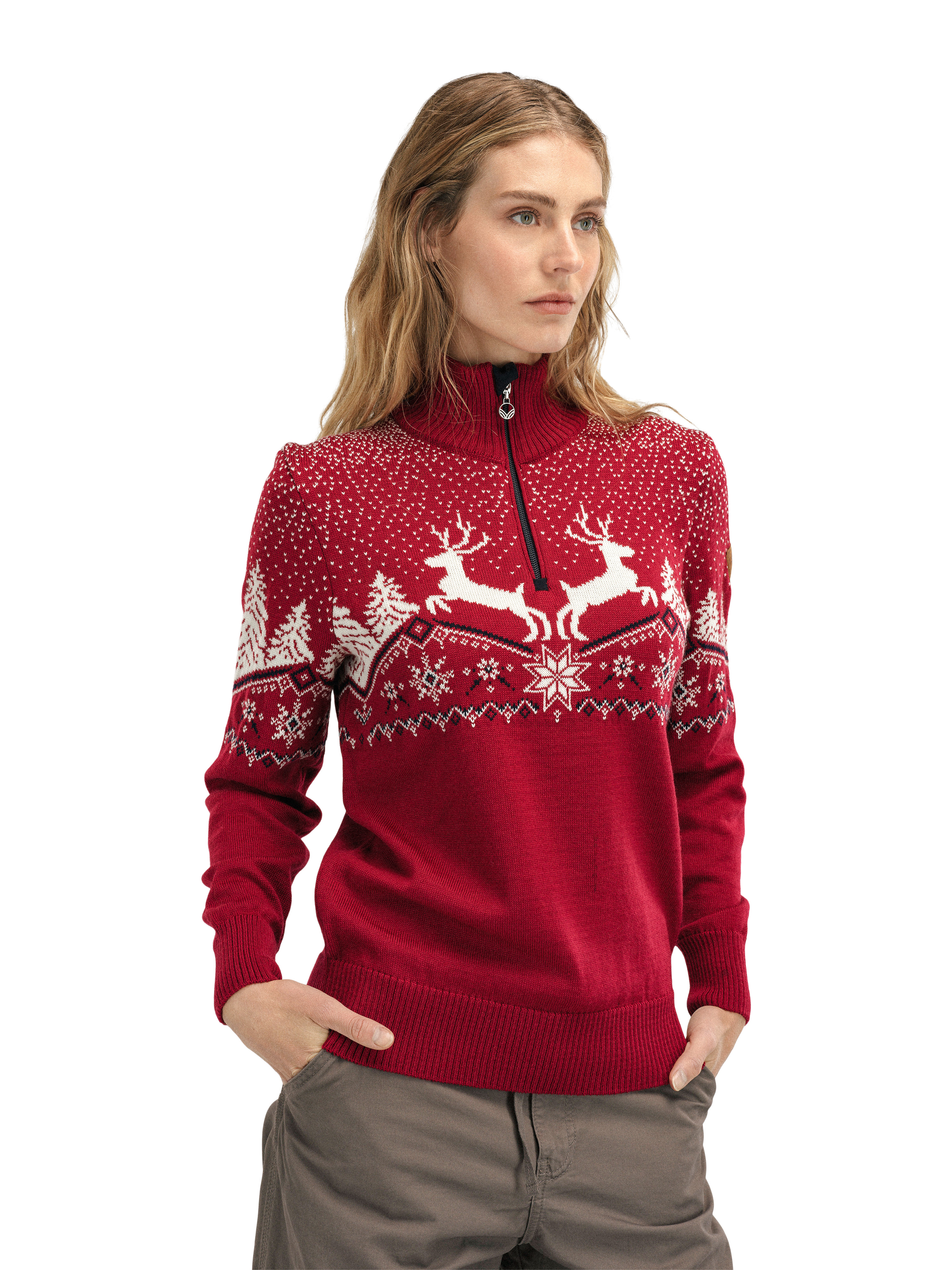 Christmas store sweater red