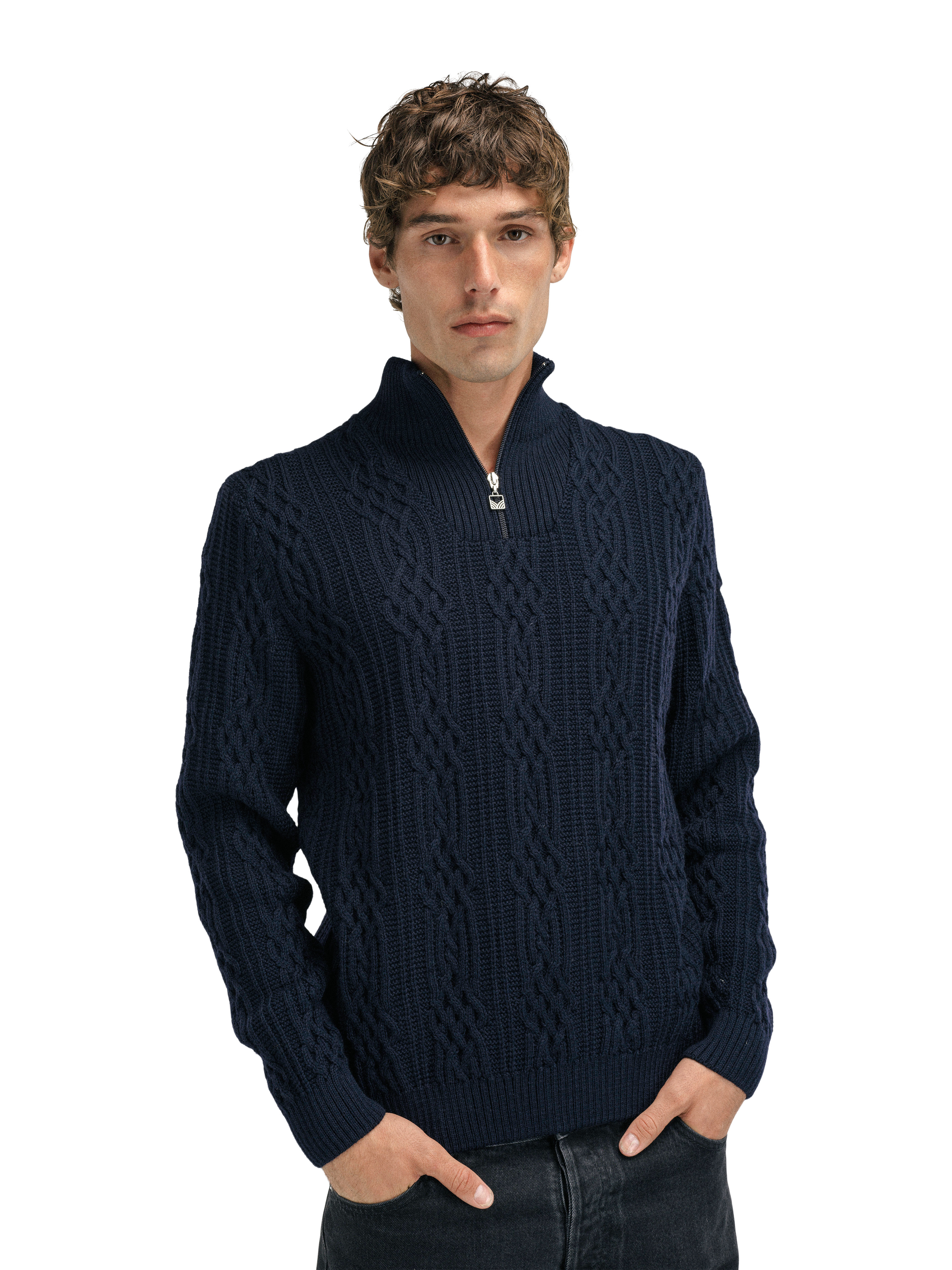 Hoven Men’s Knit Sweater Navy