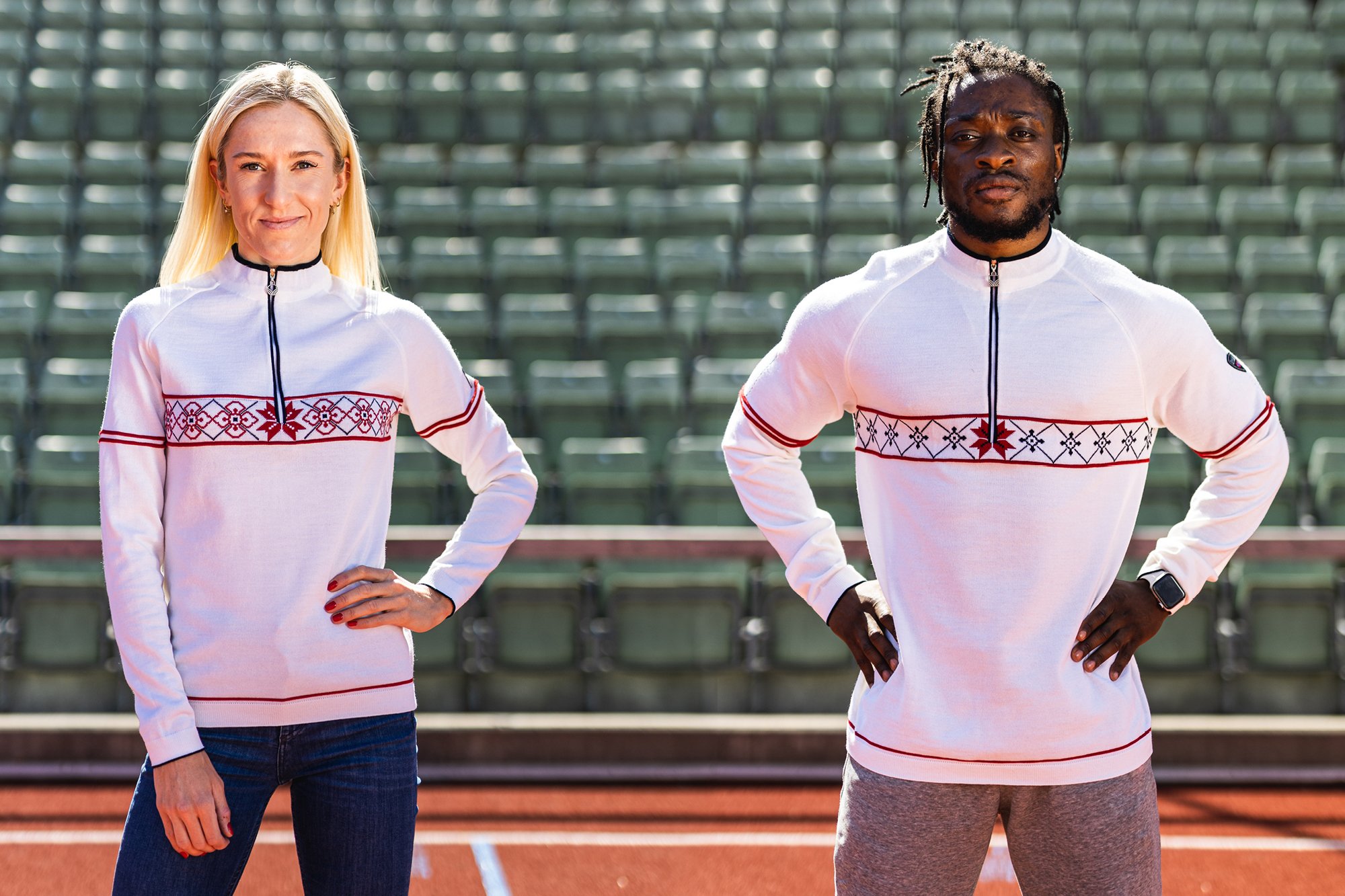 2020/2021  Summer Olympics - Tokyo, Japan. Norwegian athletes wearing the olympic sweaters from Dale of Norway